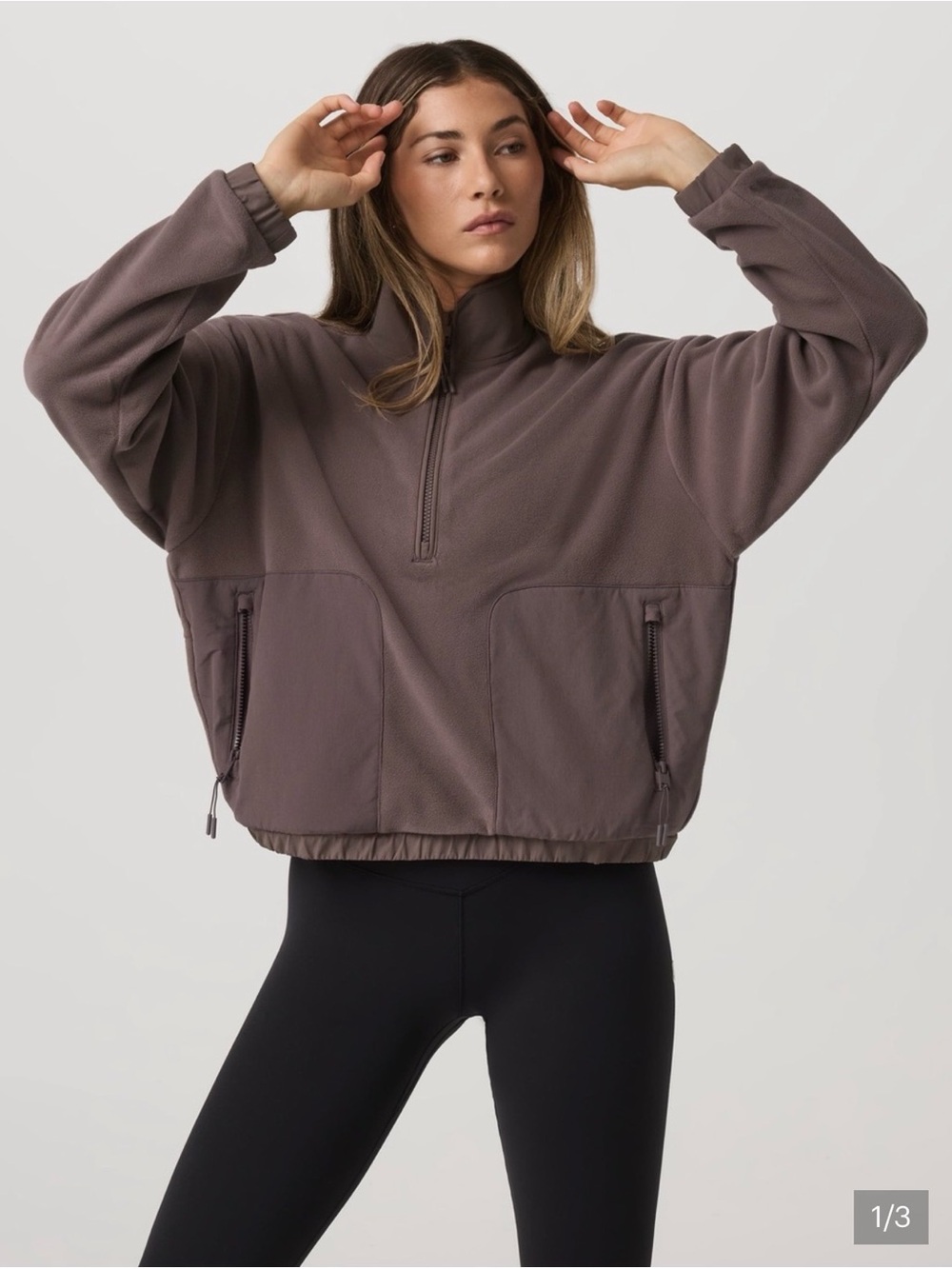 Vuori Aspen Half Zip Huckleberry